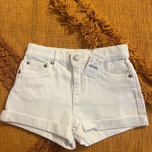 NWT Crewcuts White Denim Cuffed Jean Shorts
